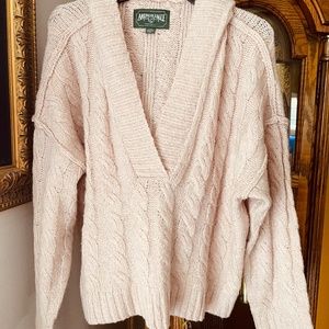 American Eagle Pullover Hooded Sweater (Blush)
